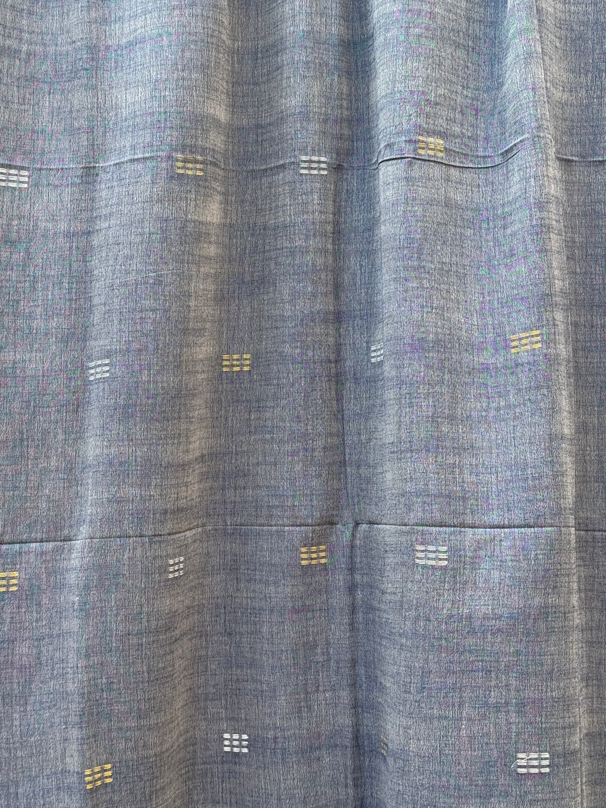 Cotton Jamdani Dupatta- Steel grey