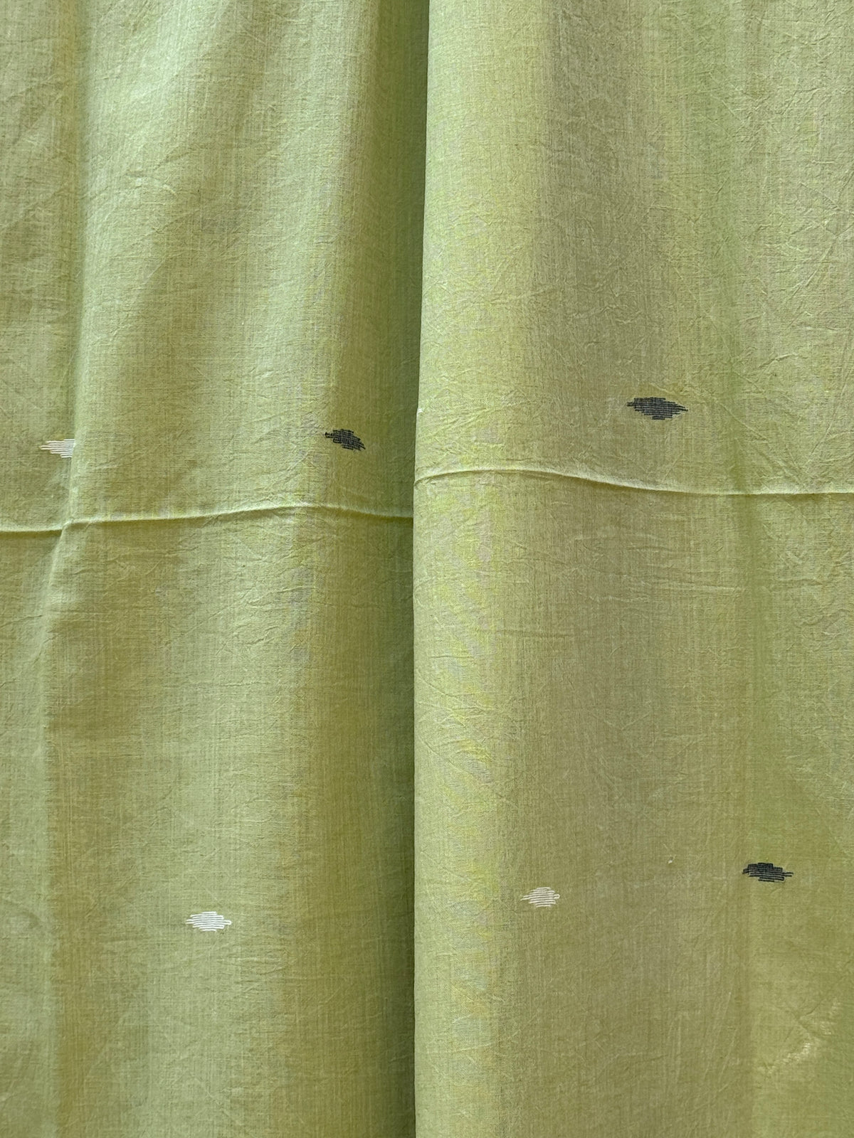 Cotton Jamdani Dupatta-Muted Olive Green