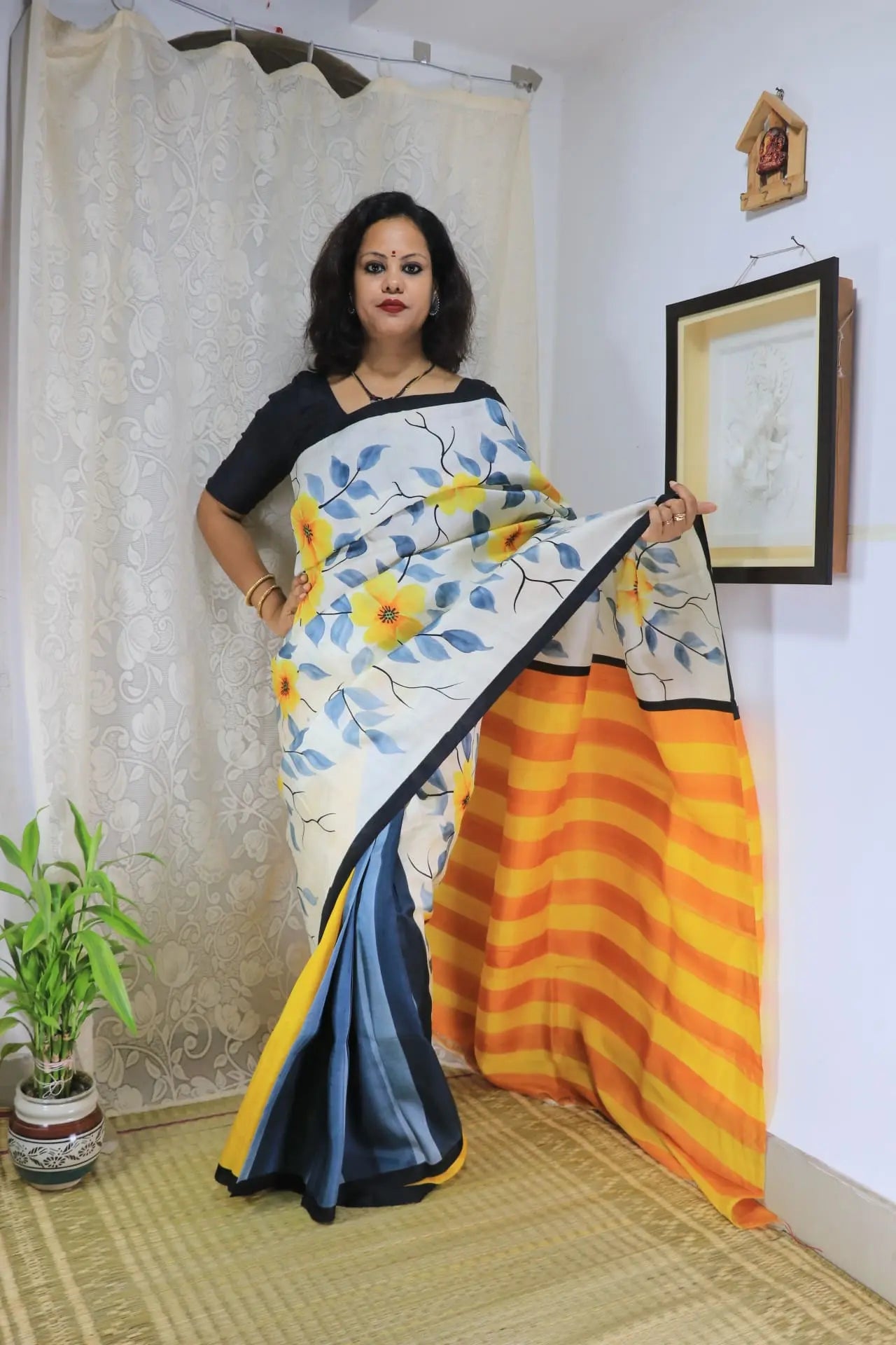 Mulberry Silk Saree -Pure Murshidabadi Silk Saree