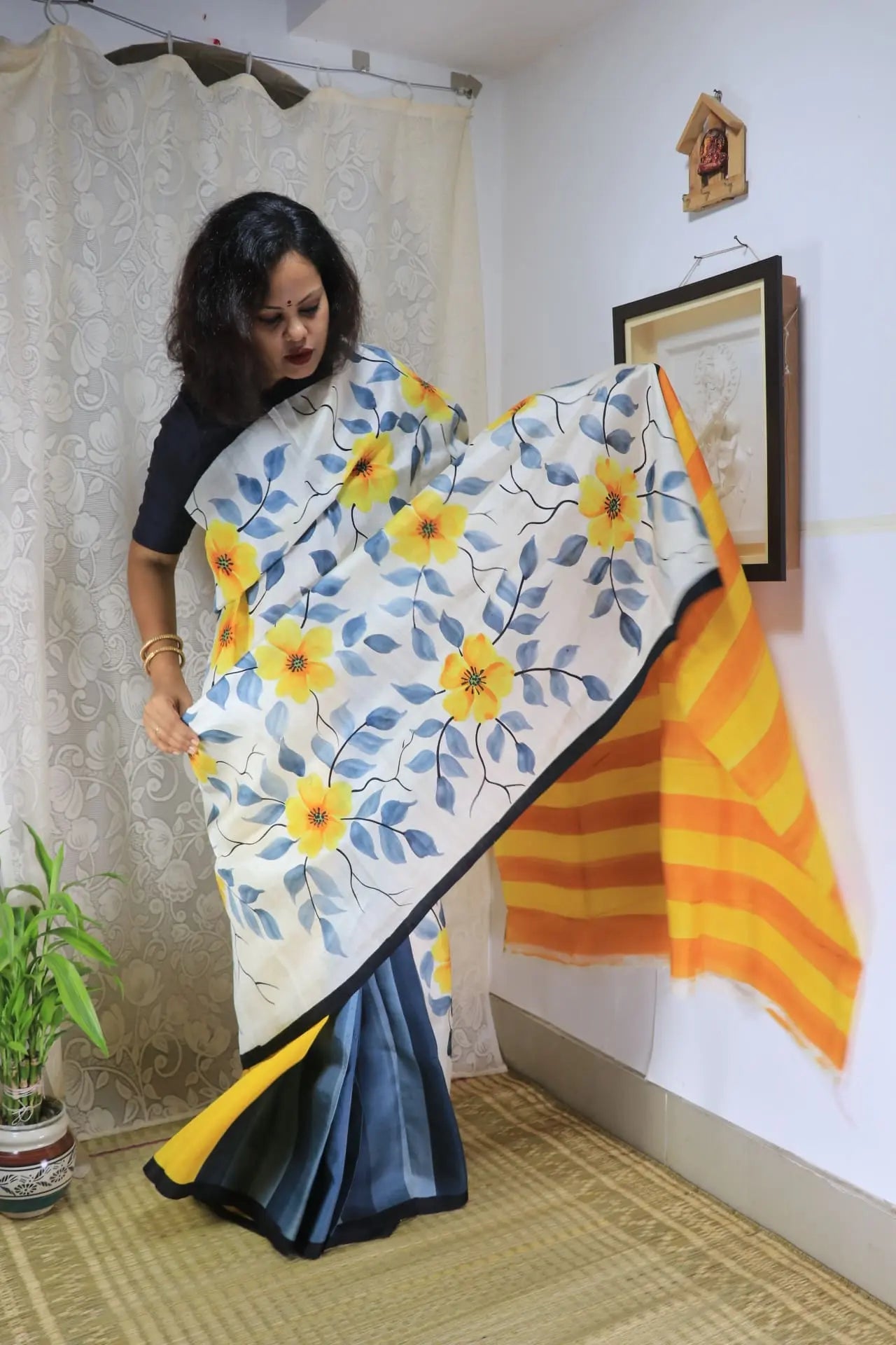 Mulberry Silk Saree -Pure Murshidabadi Silk Saree