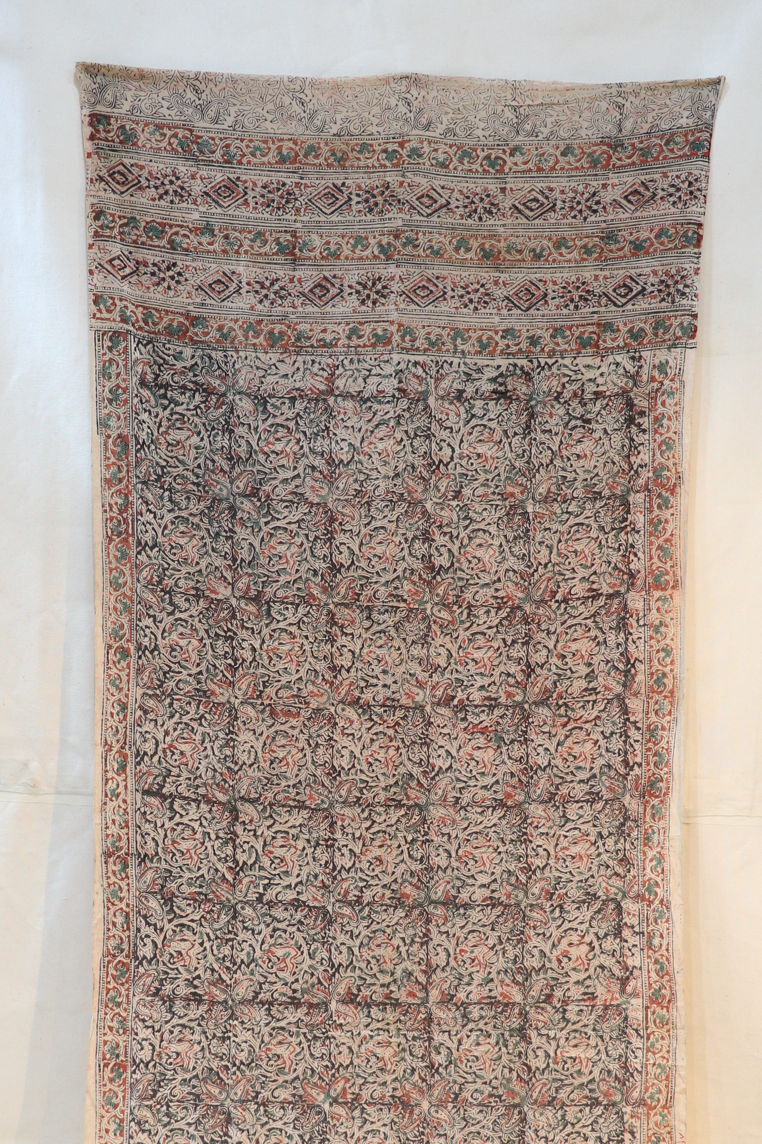 Kalamkari Dupatta - Pure Cotton with Hand Printed Design
