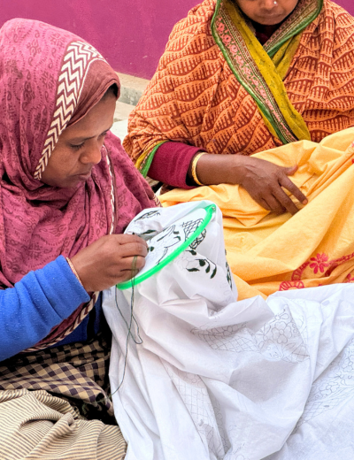 Rural and tribal women artisans creating handloom textiles, supporting skill-based livelihoods and women empowerment through traditional crafts | Banbithi Boutique