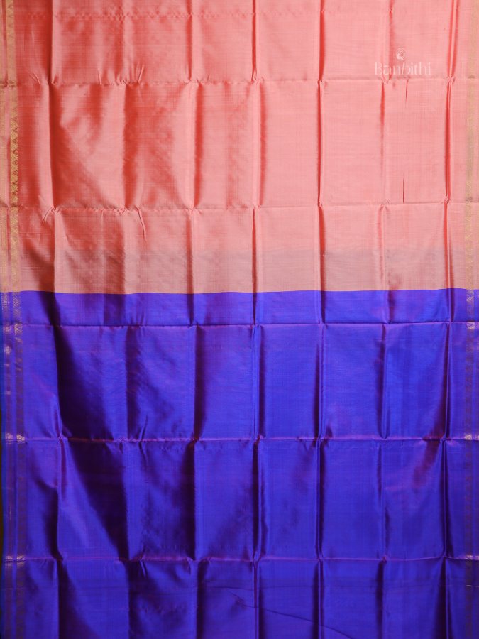 Bishnupur Silk Saree – Pink & Purple Classic