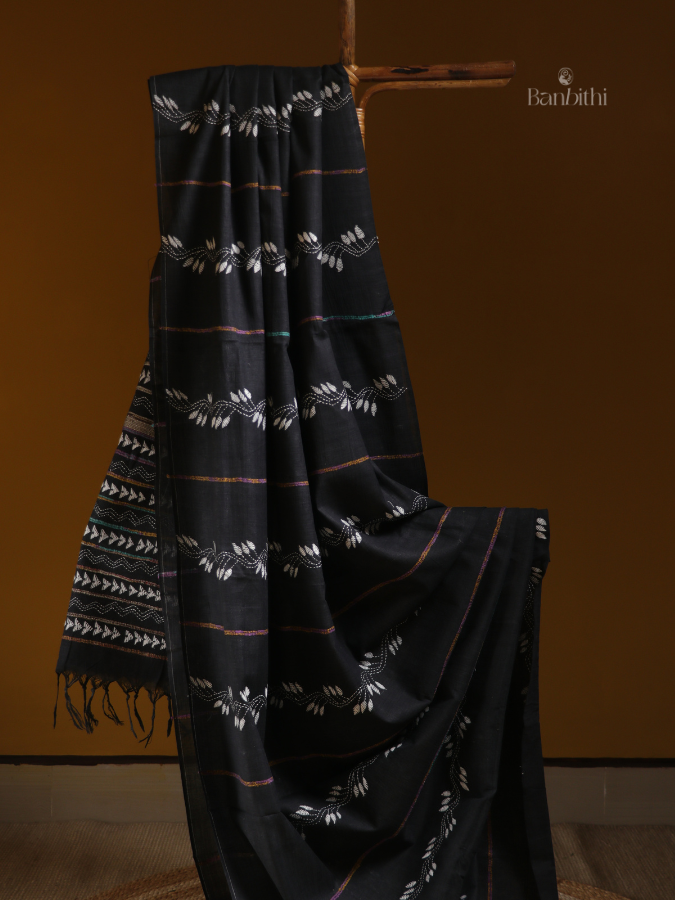Black Heritage Kantha Saree