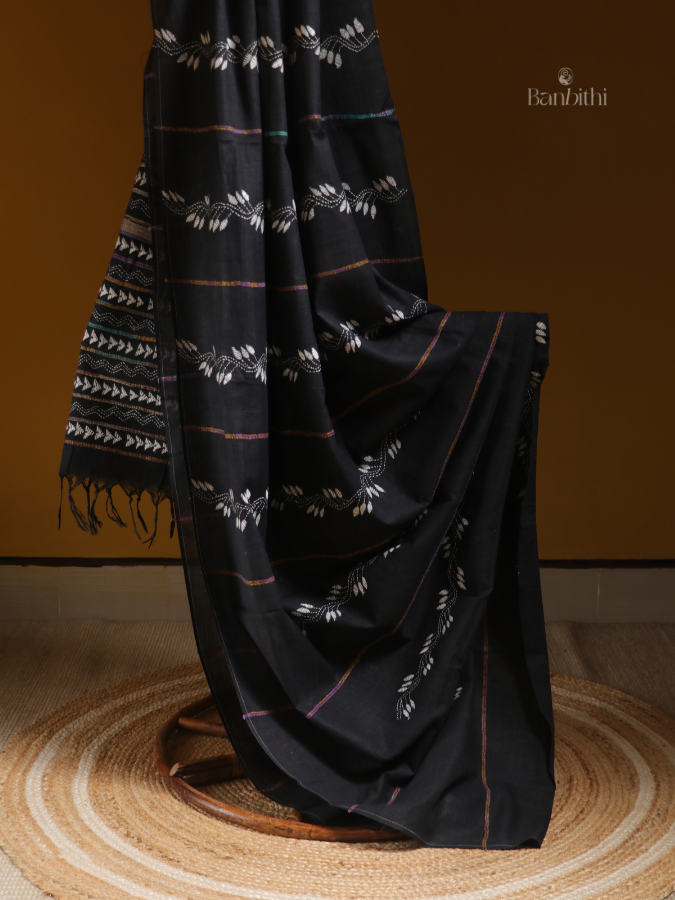 Black Heritage Kantha Saree