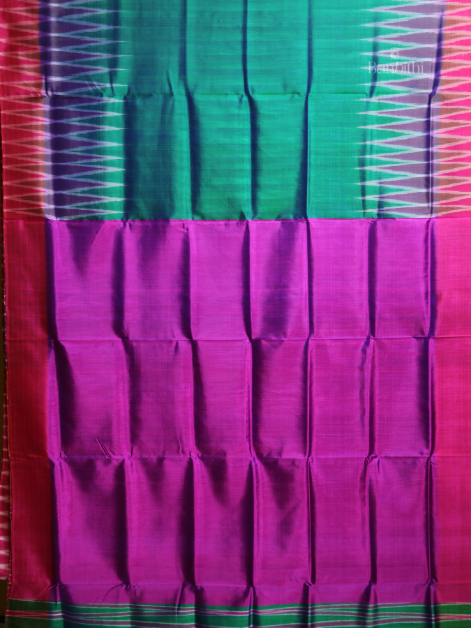 Bishnupur Silk Saree – Classic Green Elegance