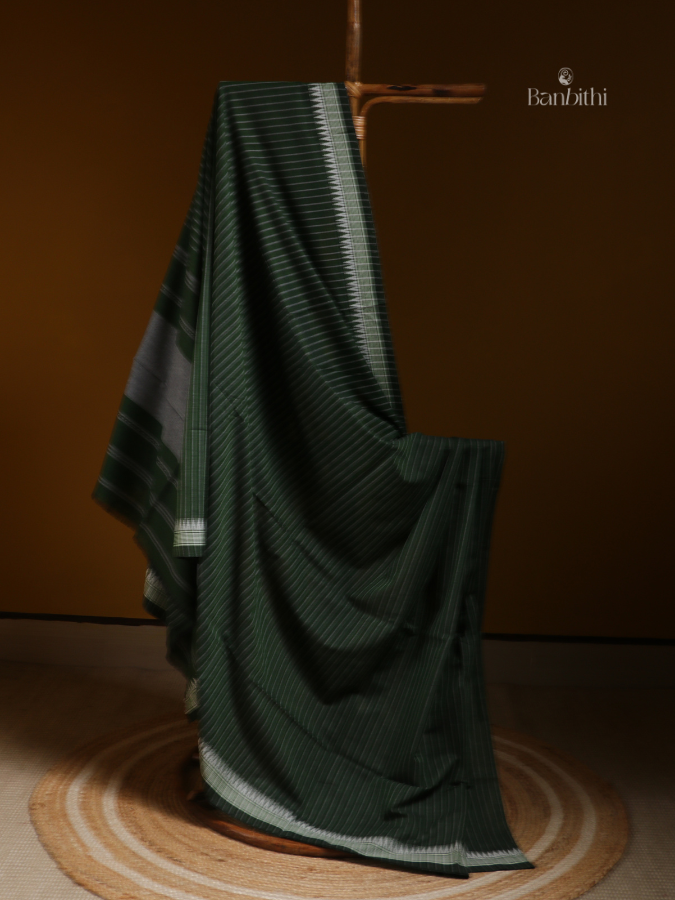 Emerald Grace Dhaniakhali Handloom Cotton Saree