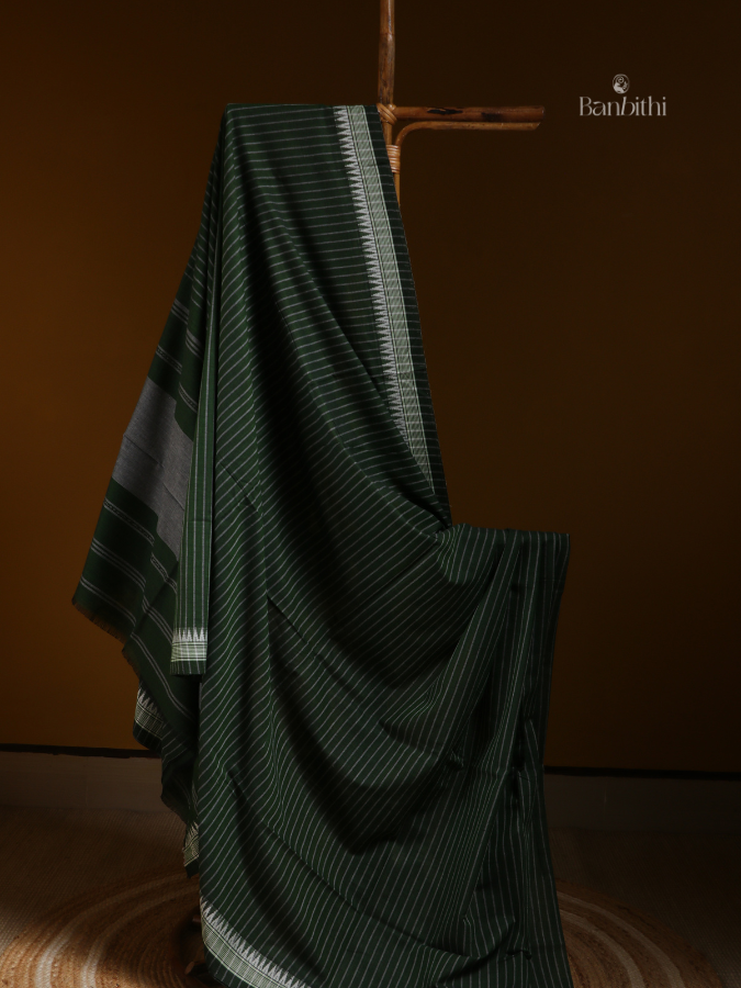 Emerald Grace Dhaniakhali Handloom Cotton Saree
