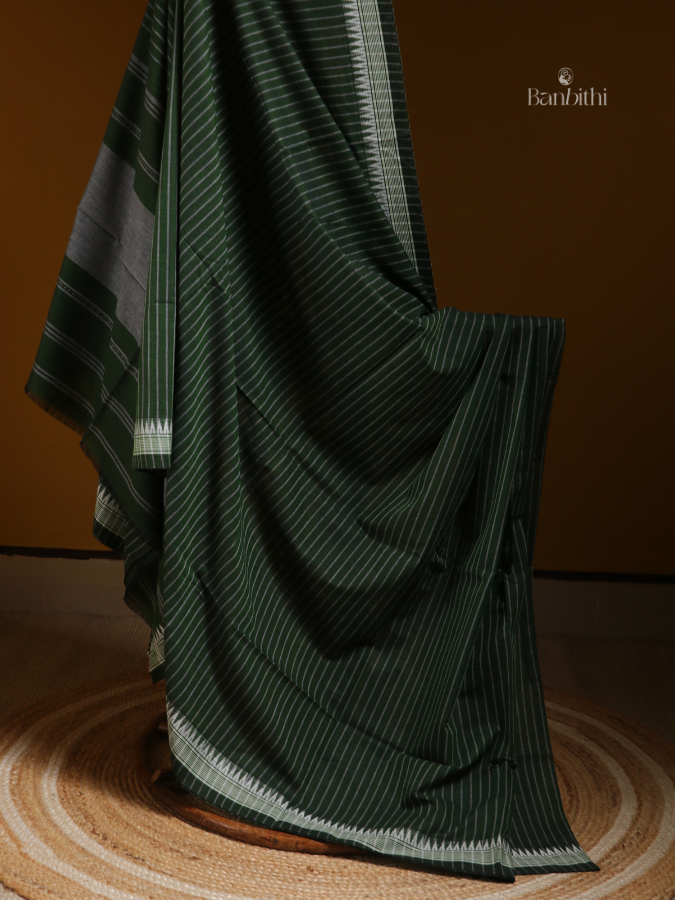 Emerald Grace Dhaniakhali Handloom Cotton Saree