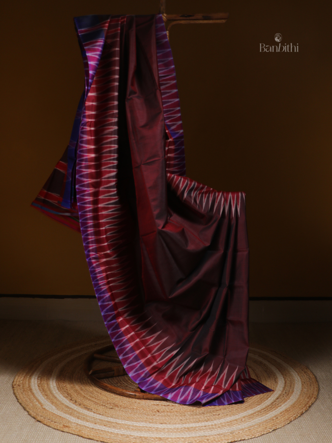 Bishnupur Silk Saree – Earthy Brown Classic