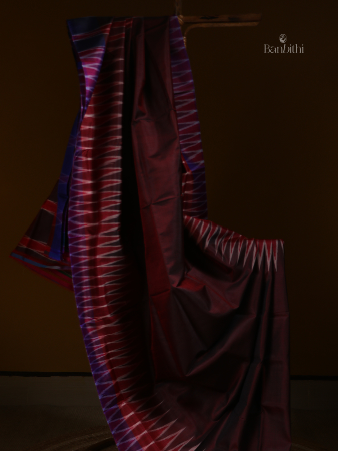 Bishnupur Silk Saree – Earthy Brown Classic