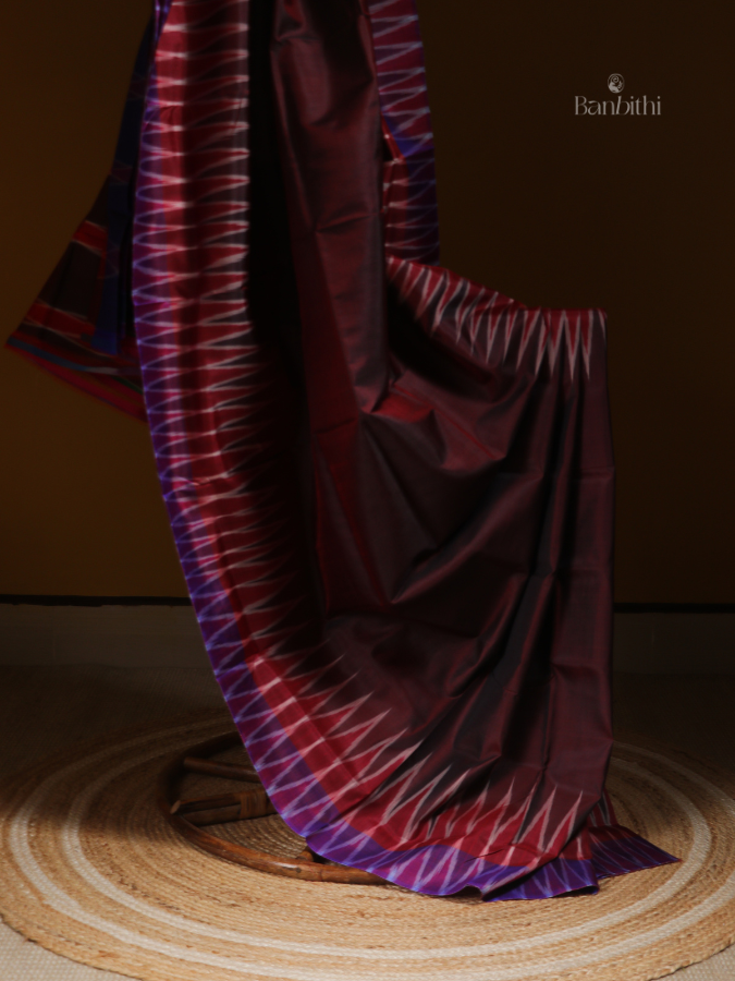 Bishnupur Silk Saree – Earthy Brown Classic