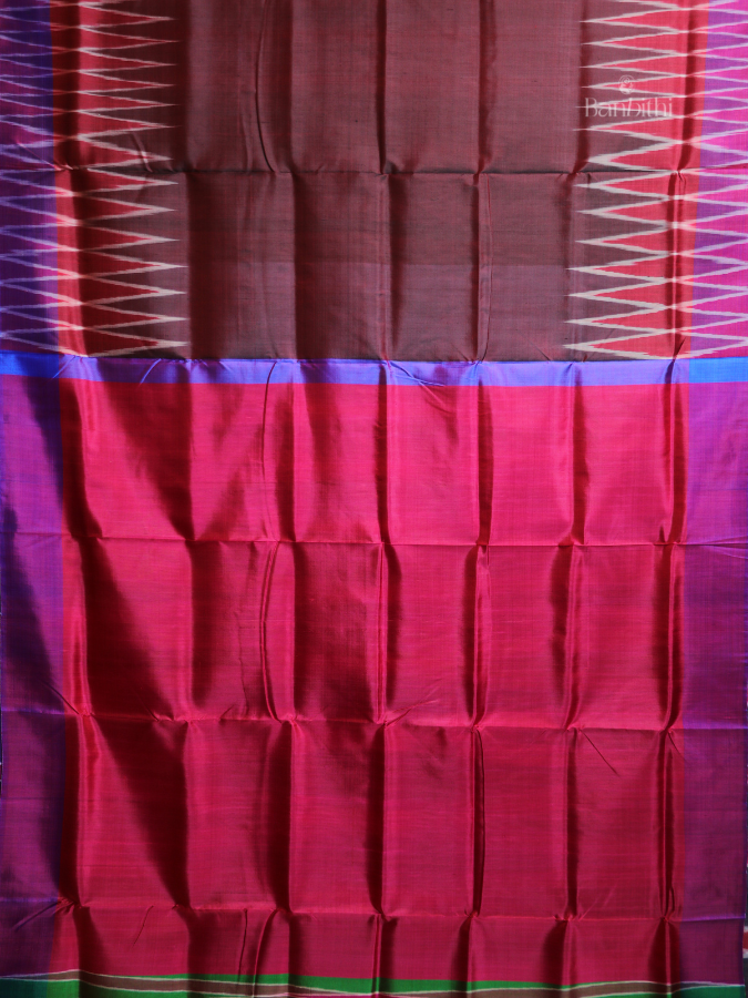 Bishnupur Silk Saree – Earthy Brown Classic