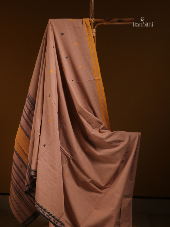 Soft Sand Dhaniakhali Pure Cotton Saree