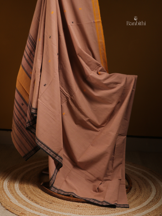 Soft Sand Dhaniakhali Pure Cotton Saree
