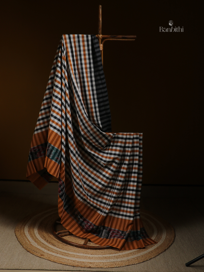 Mustard Bloom Dhaniakhali Handloom Saree