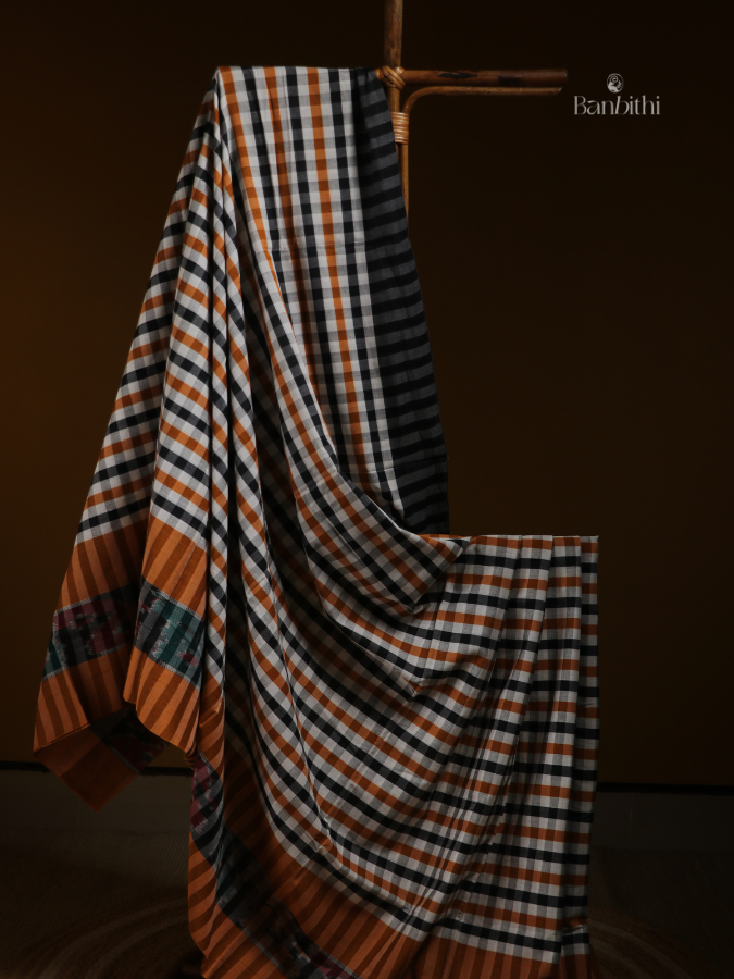 Mustard Bloom Dhaniakhali Handloom Saree