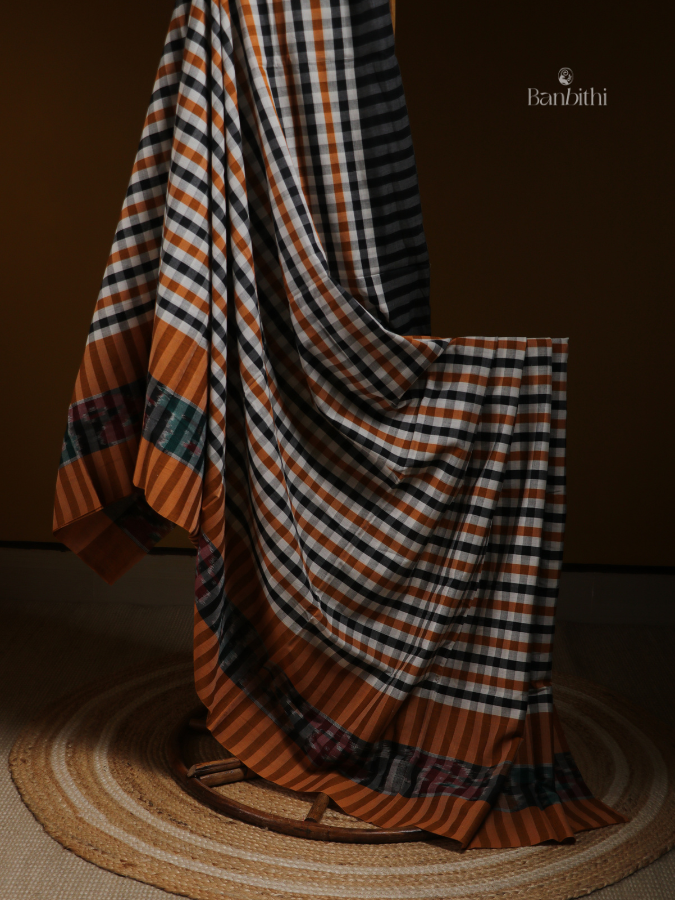 Mustard Bloom Dhaniakhali Handloom Saree