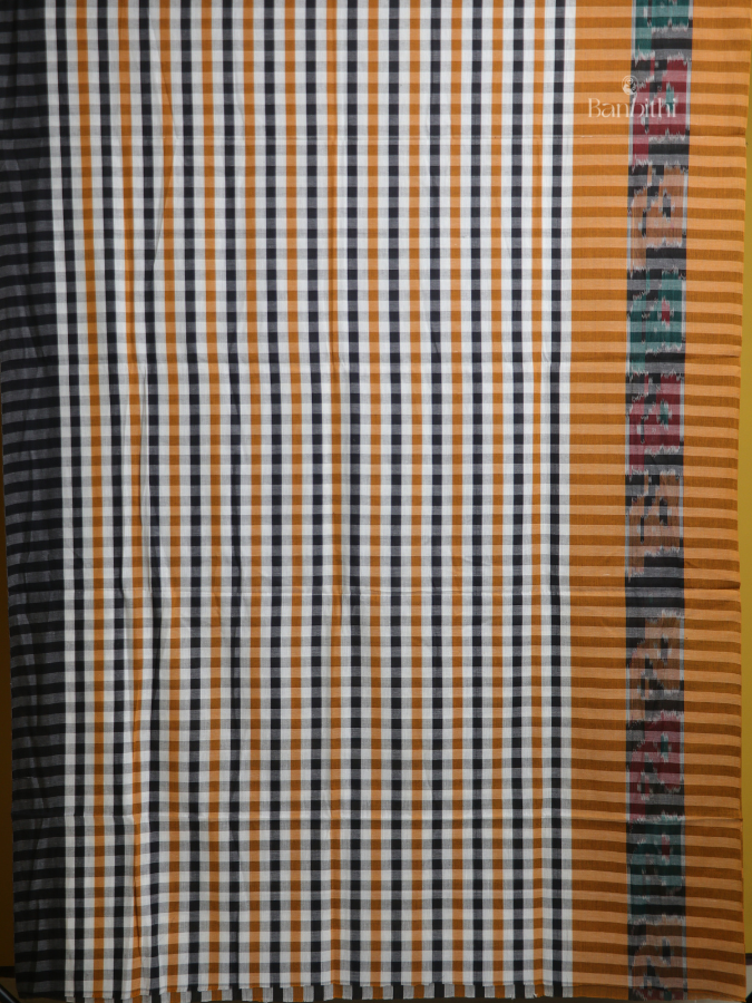 Mustard Bloom Dhaniakhali Handloom Saree
