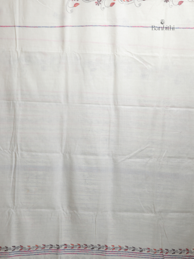 Ivory Tradition Kantha Saree