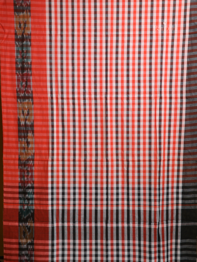Sunset Glow Dhaniakhali Cotton Saree