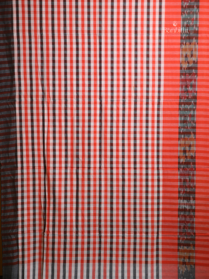 Sunset Glow Dhaniakhali Cotton Saree