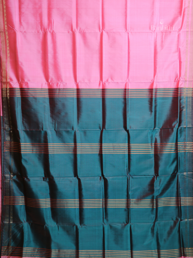 Bishnupur Silk Saree – Soft Pink Grace