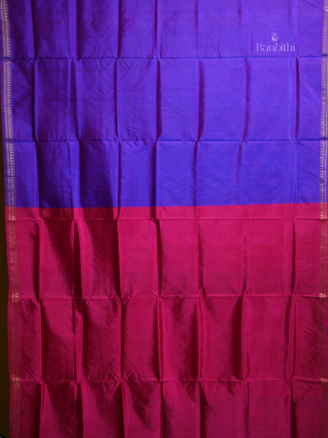 Bishnupur Silk Saree – Royal Purple Elegance