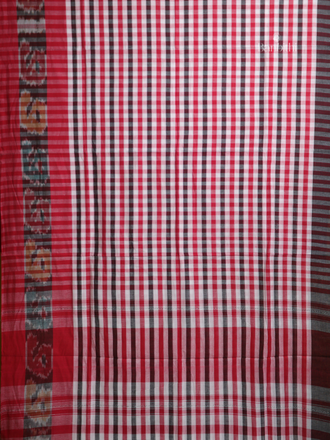 Crimson Classic Dhaniakhali Handwoven Saree